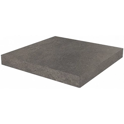 Ступень угловая клееная из керамогранита Kerama Marazzi Про Стоун матовая серая DD600620R/GCA 33x33 см