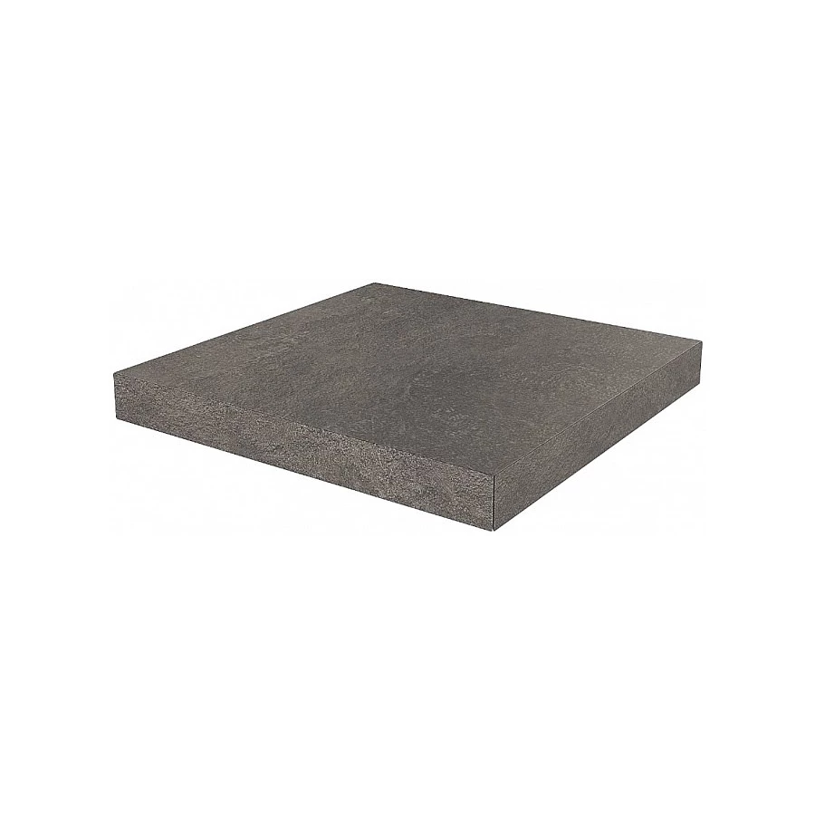 Ступень угловая клееная из керамогранита Kerama Marazzi Про Стоун матовая серая DD600620R/GCA 33x33 см