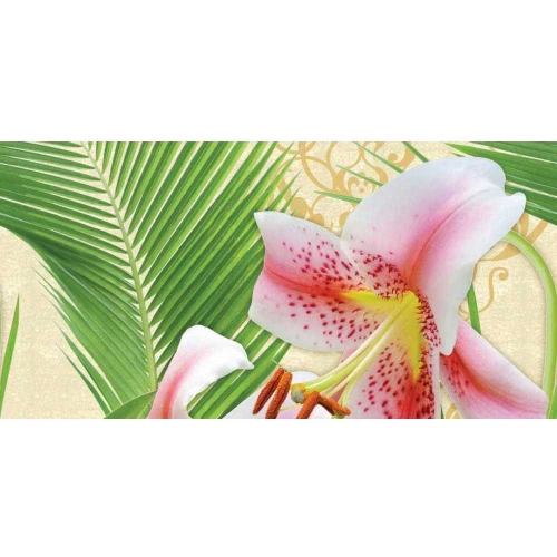 Декор стеклянный Belleza Lily А многоцветный 50х25 см