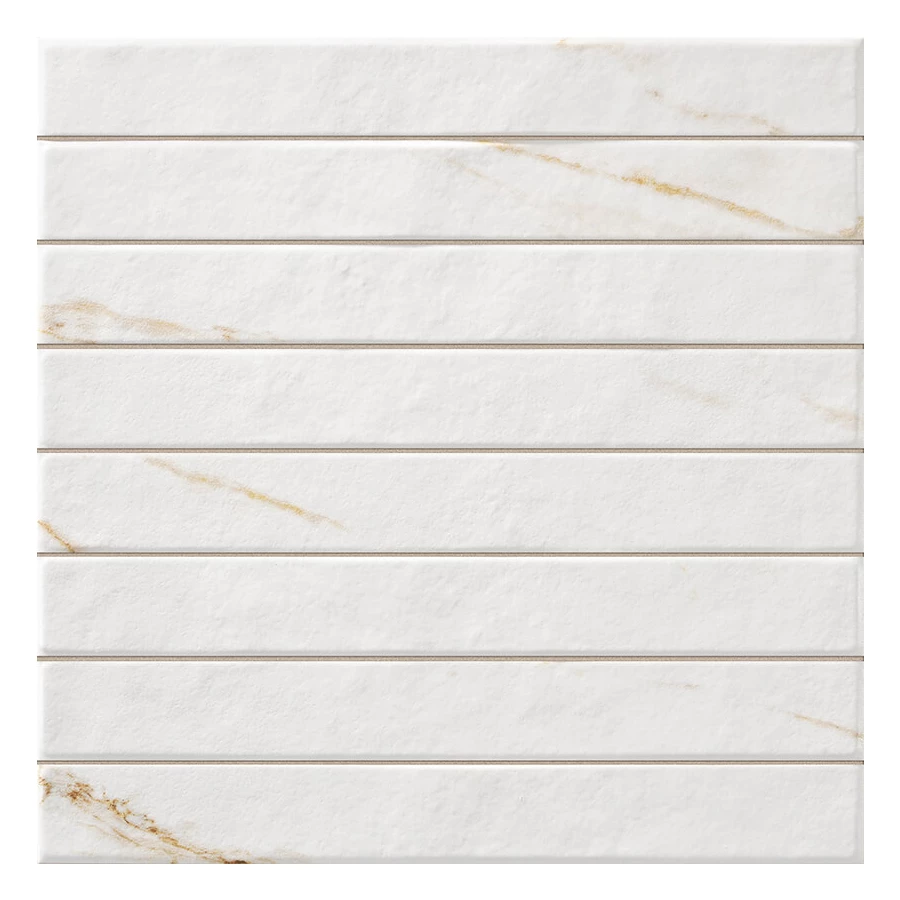 Плитка настенная La Platera Golden Brick матовая белая AC48905 35х35 см