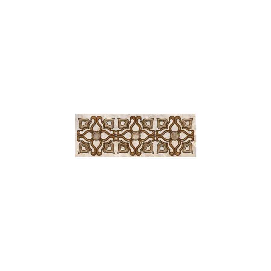 Бордюр Нефрит-Керамика Гермес светло-коричневый 9х25 см