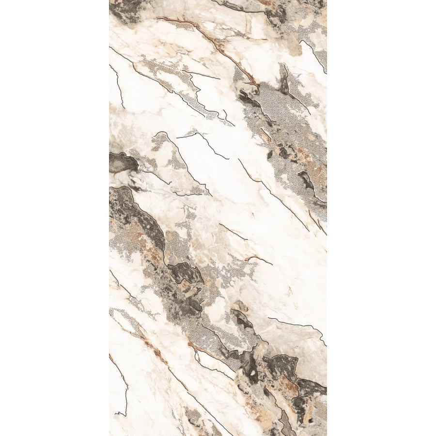 Керамогранит Casati Ceramica Carving Polished Gold GS Laos Gold Golden Carving золотой 120х60 см