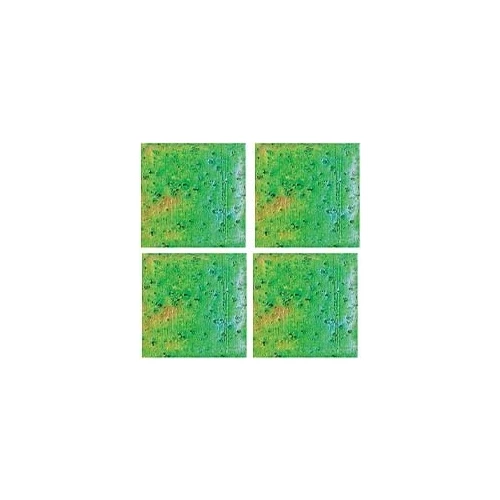 Стеклянная мозаика JNJ Mosaic Gold Link сетка 2x2 глянцевая зеленая NB20-1 32,7х32,7 см