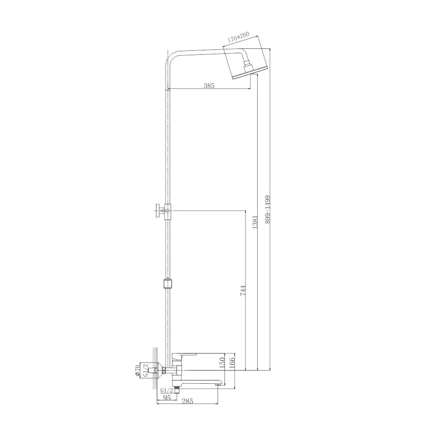 Душевая система Haiba HB2424