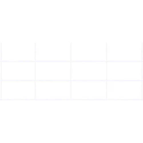 Плитка настенная Primavera Тора белый 1,6 м2 TP520BY 50х20 см