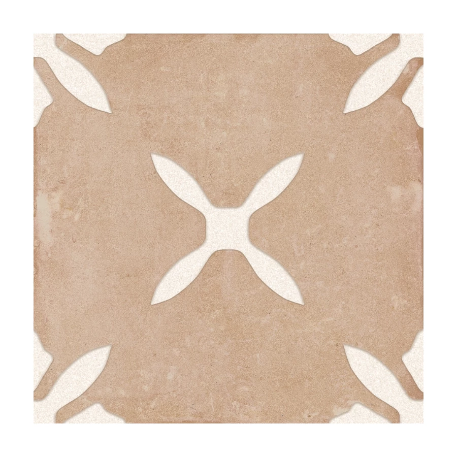 Керамогранит Harmony Peronda Pangea Clay Flower LT матовый бежевый 3386040802 22,3х22,3 см