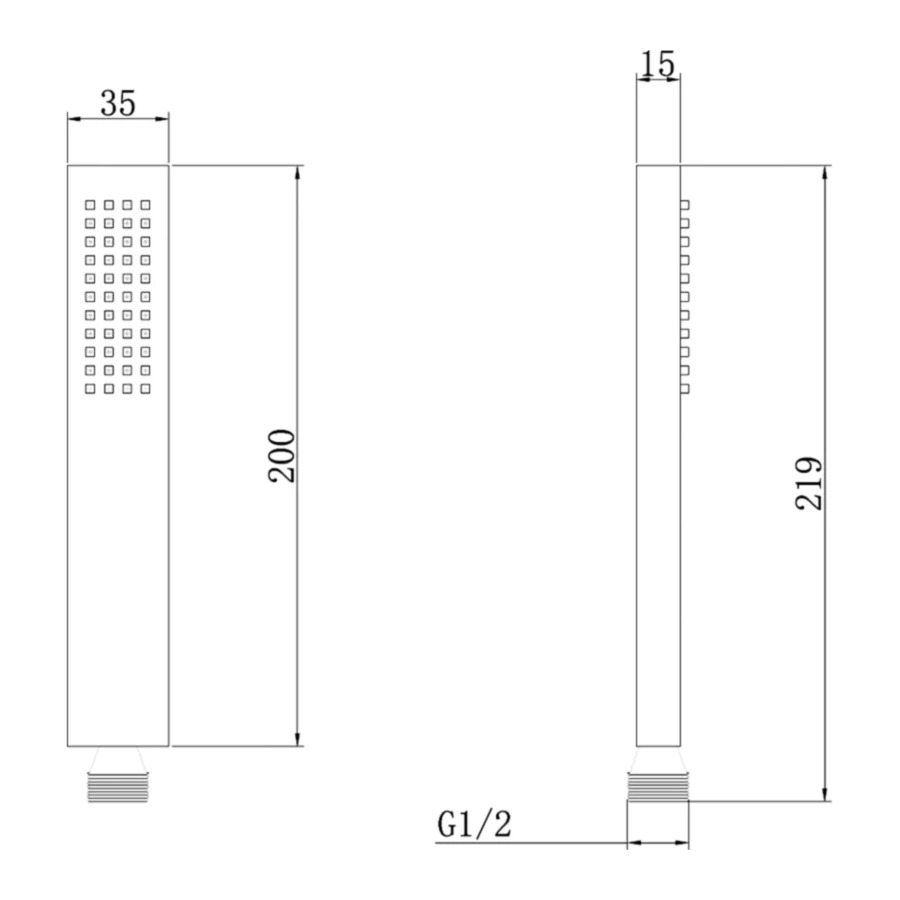 Душевая лейка Abber латунь белый AF0050W