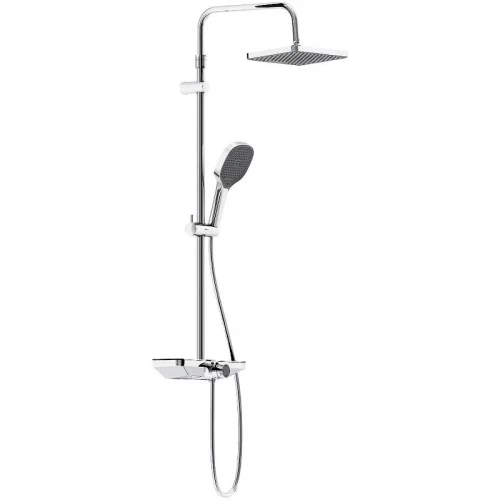 Душевая система с ванно душевым смесителем полкой Damixa Merkur 940730000