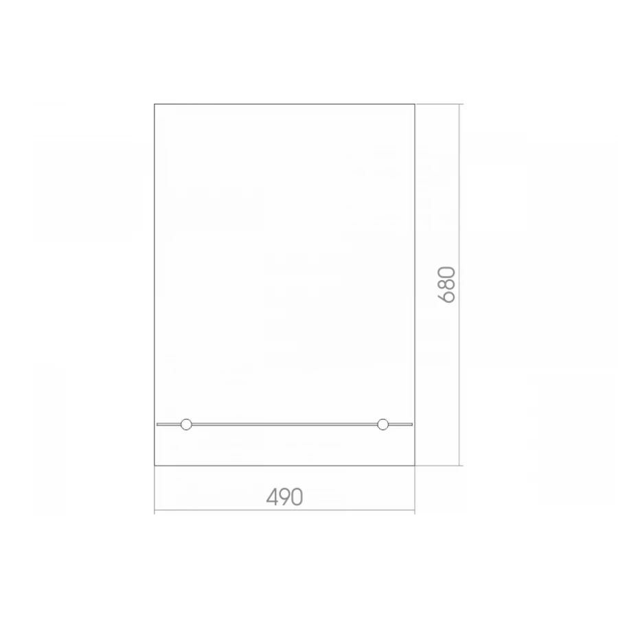 Зеркало без подсветки MixLine Модерн-Люкс 525016 49,5х68,5 см