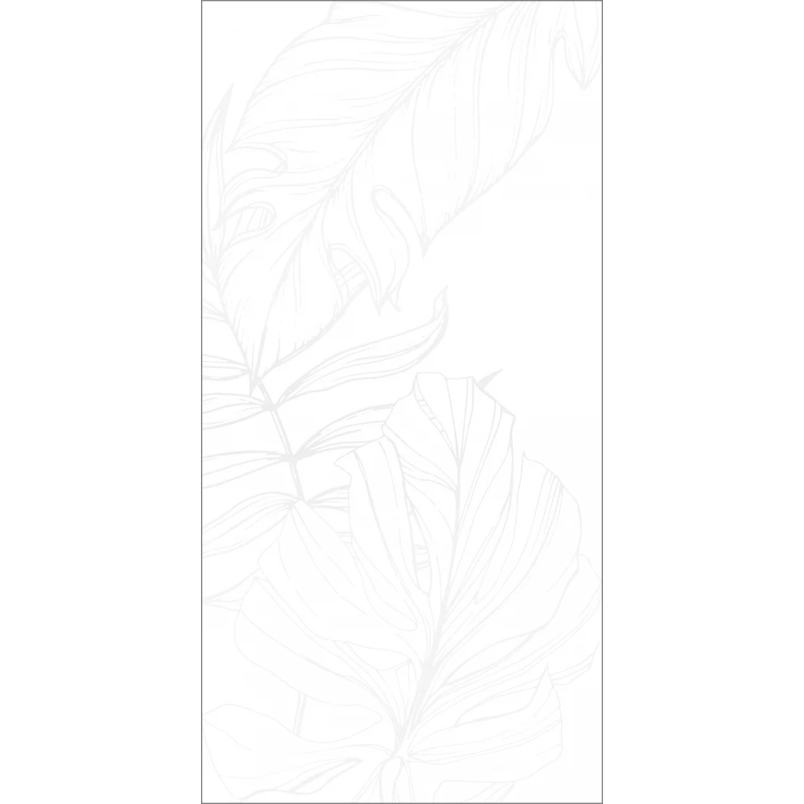 Керамогранит Global Tile Lavina ботаника матовый белый GT1206016603MDR2 120х60 см