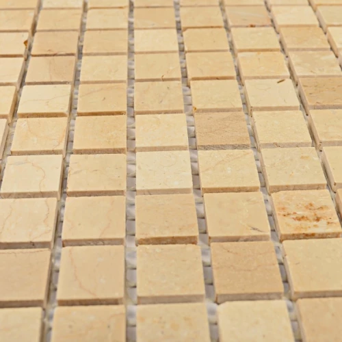 Мозаика Bonaparte Каменная мозаика Sorento-15 slim Pol 15х15 бежевая 30,5х30,5 см