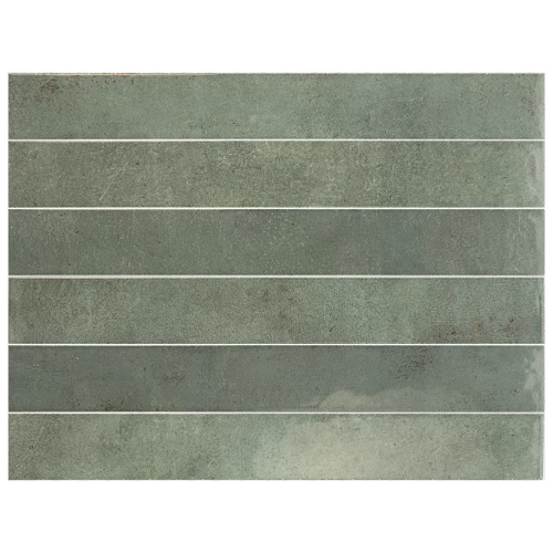 Плитка настенная Equipe Verticale Oakmoss глянцевая зеленая 31928 40х5 см