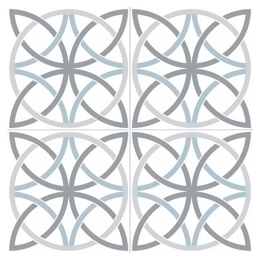 Плитка керамическая Nice Ker Шик Бошам Whите / Chic Bosham White матовая белая NKR_CH_BS_WHI 45х45 см