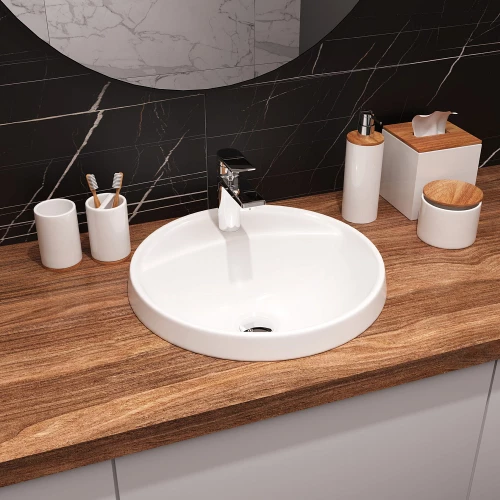 Раковина встраиваемая Sanita Luxe Art Inside ART43SLWB01I 43х43 см