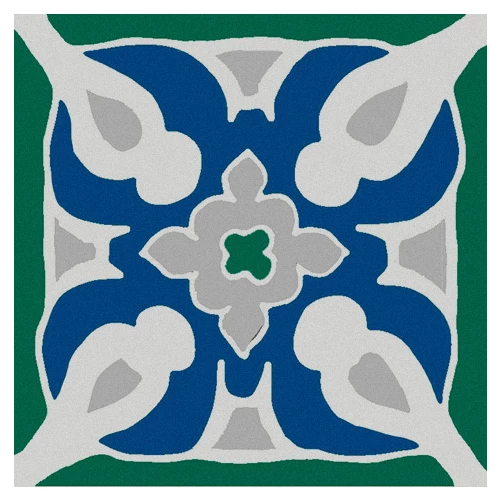 Вставка Kerama Marazzi Анвер 7 зеленый OS\B177\21052 4,85х4,85 см