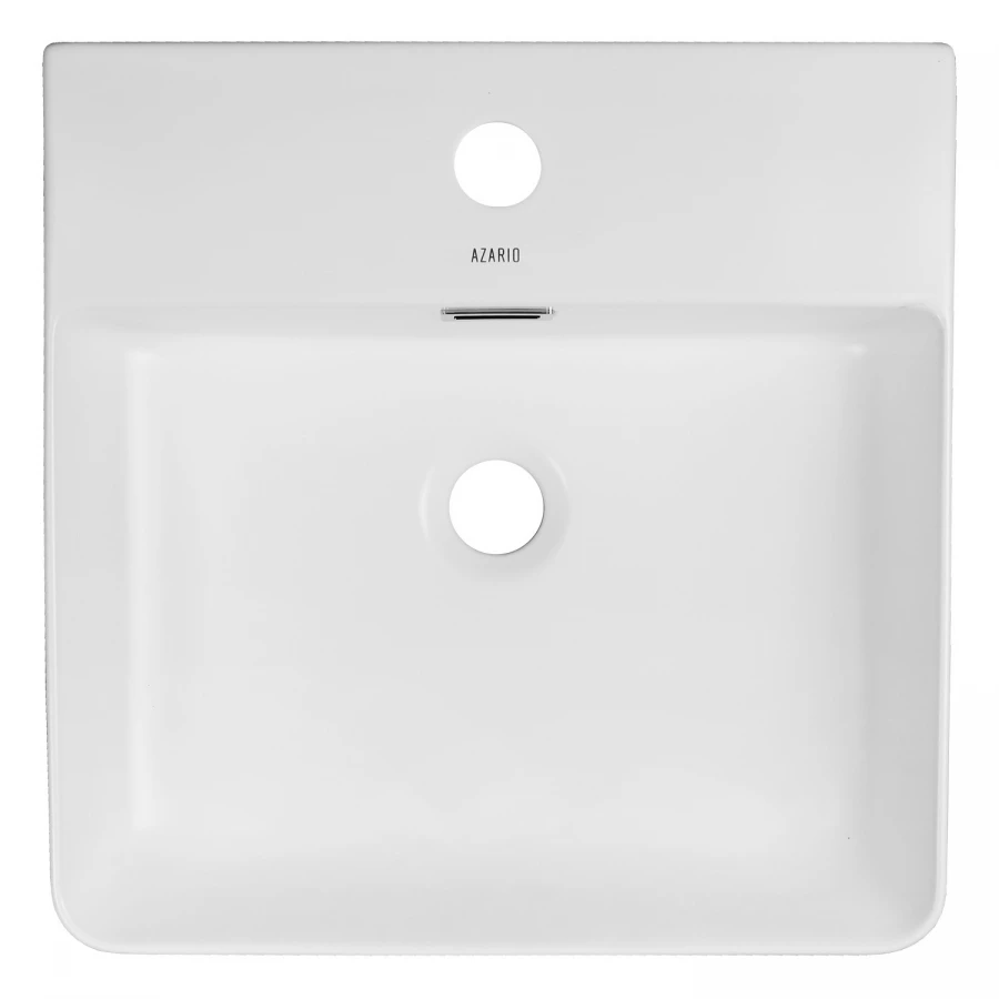 Раковина-чаша Azario накладная подвесная квадратная белый матовый AZ-2177-MW 42х42х12 см