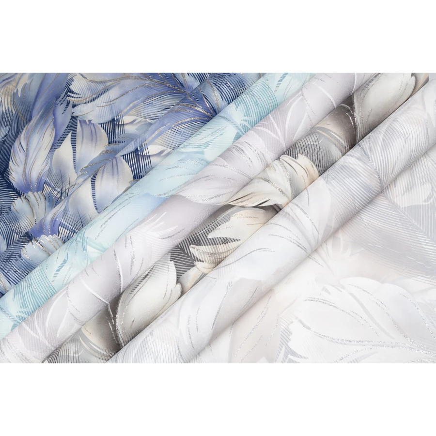 Обои флизелиновые Palitra Home Aura HomeColor голубые HC72172-67 1,06х10,05 м