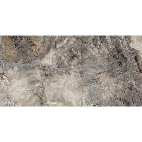 Керамогранит Realistik Doha Polished Silver Carving серый 120x60 см