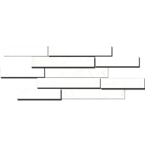 Мозаика Estima Marmulla MA00 Muretto 3D неполированная полированная 10 мм 34993 78,5х28 см