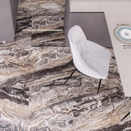 Керамогранит Neodom Luxury Amadeus Polished глянцевый серый N20422 160x80 см