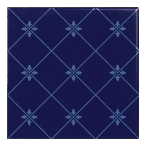 Плитка настенная Ape Ceramica Noblesse Delis Cobalto глянцевая синяя S001223 20х20 см