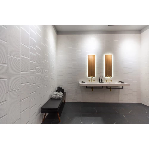 Плитка настенная Porcelanosa Нолита Нйс Фонтана Брооклйн / Nolita Nyc Fontana Brooklyn матовая белая 100330275 120х45 см