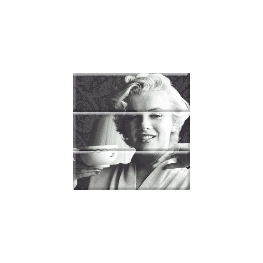 Плитка настенная Absolut Keramika Monocolor Composicion Marylin глянцевая серая AK1080 30х30 см