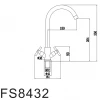 Смеситель Fmark для кухонной мойки FS8432