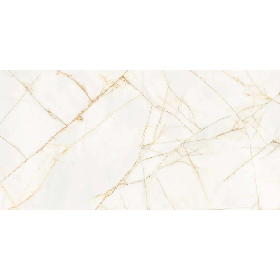 Керамогранит Flaviker Supreme Hedonism Golden Spider Lux глянцевый белый PF60017238 120х60 см