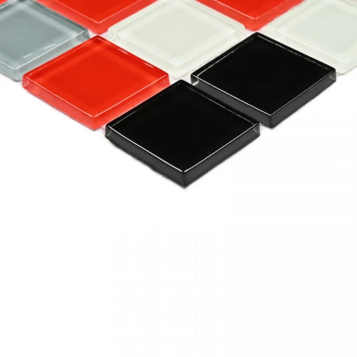 Мозаика Bonaparte Стеклянная мозаика Joker 25х25 глянцевая красная 30х30 см