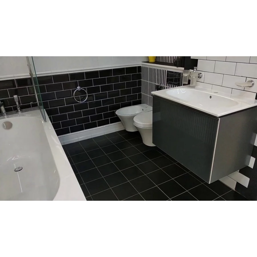 Встраиваемая раковина Geberit Keramag Acanto Шкафчик под раковину белый глянцевый 500.641.01.2+500.611.01.2 75х48 см