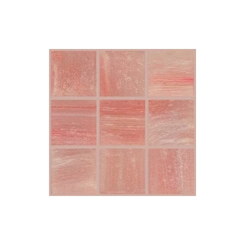 Мозаика стеклянная Trend Brillante Opale 261 с авантюрином 2x2 сетка глянцевая розовая Br261-kg 31,6х31,6 см