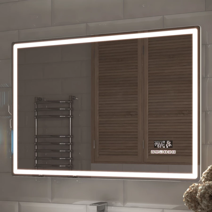 Зеркало Vigo Geometry Media voice 1200 052 120x70 см