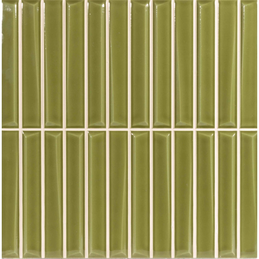 Плитка настенная Monopole Melody Olive глянцевая оливковая 20x20 см