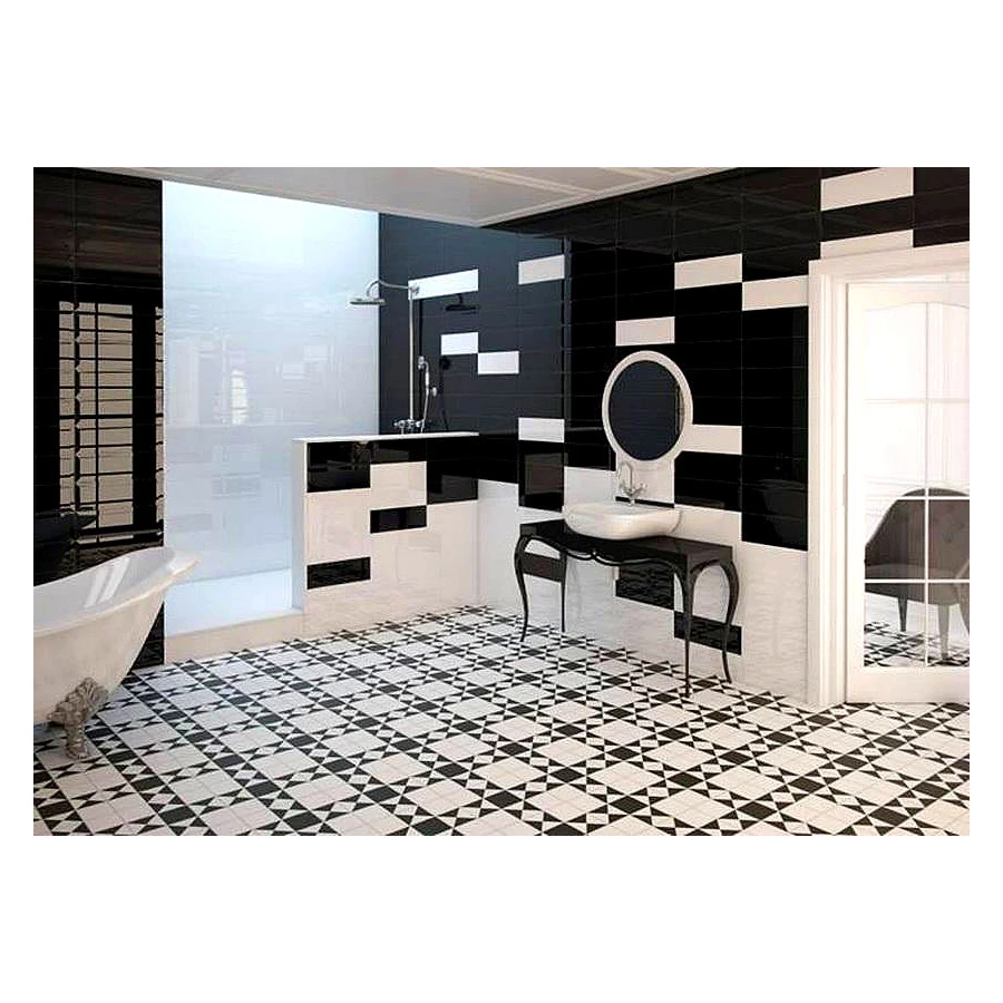 Керамогранит Peronda House of Vanity HV-1 R9 матовый черно-белый 3300514644 33x33 см