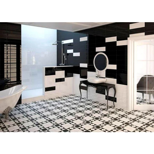 Керамогранит Peronda House of Vanity HV-1 R9 матовый черно-белый 3300514644 33x33 см