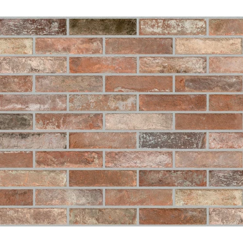 Керамогранит Dado Ceramica Brickone Vecchia Firenze матовый коричневый BKN001 31х7,4 см