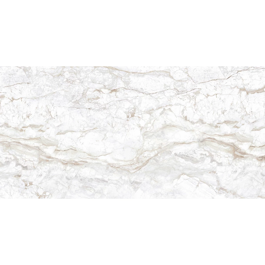 Керамогранит ALMA Ceramica Bellagio sugar-эффект белый GFA114BLG04R 114х57х0,75 см