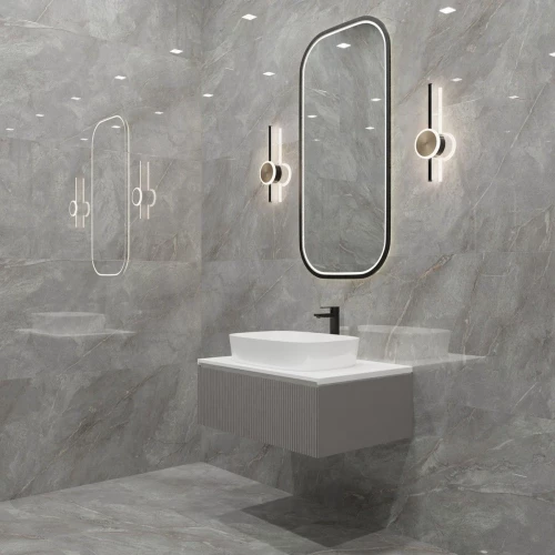 Керамогранит Neodom Marble Orobico Grey Polished глянцевый серый N20484 120x60 см