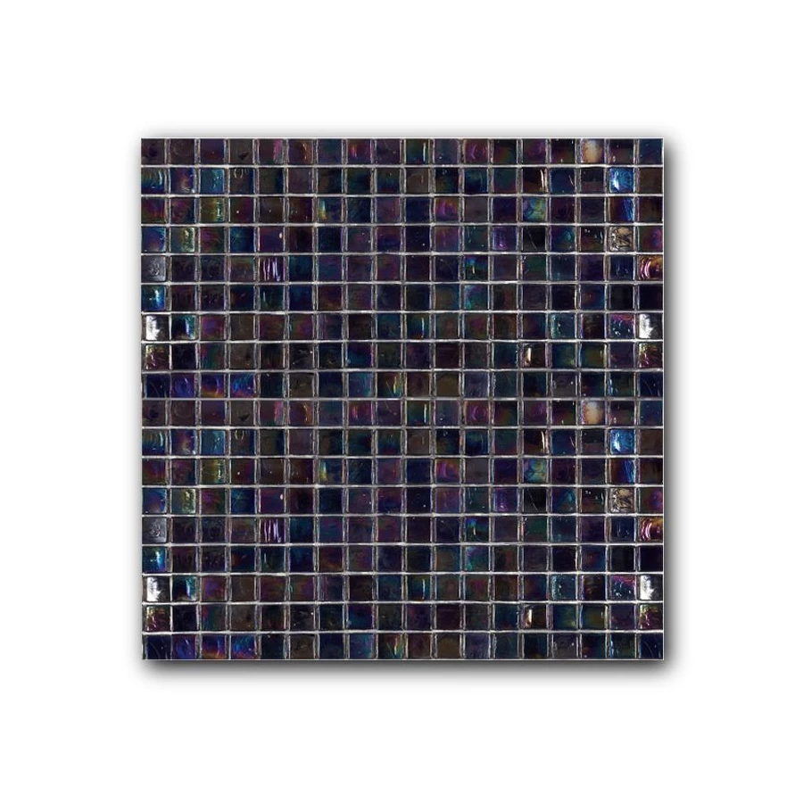 Стеклянная мозаика Art&Natura Classic Glass сетка 15х15 глянцевая синяя petra3 29,5х29,5 см