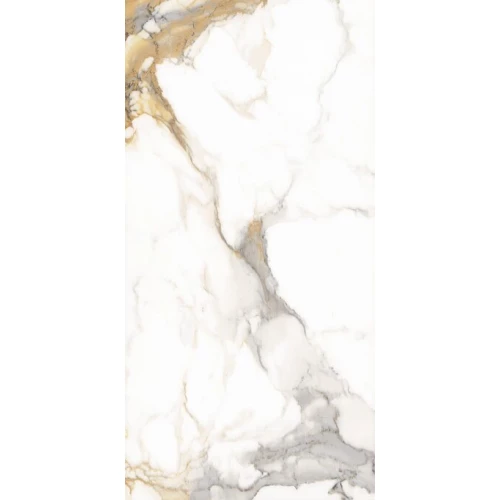 Керамогранит Meili Ceramic Torano Polish глянцевый бело-коричневый 160х80 см