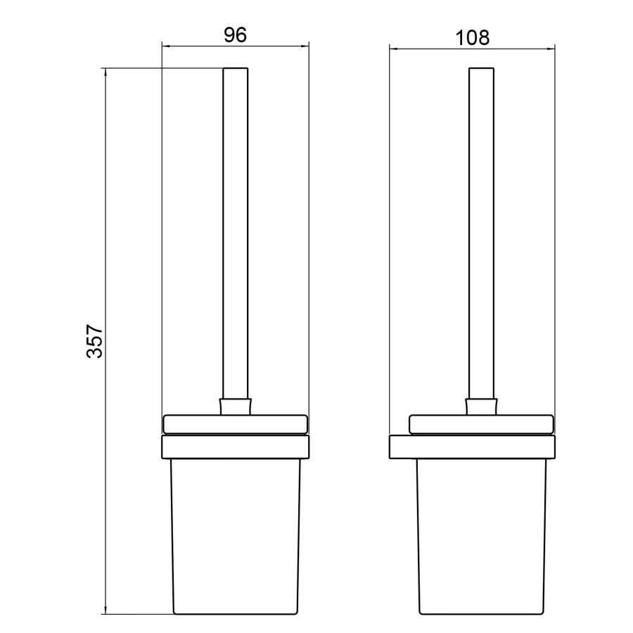 Щетка для туалета Timo Petruma хром 15261/00