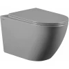 Унитаз Abber Bequem подвесной серый матовый безободковый AC1103MG