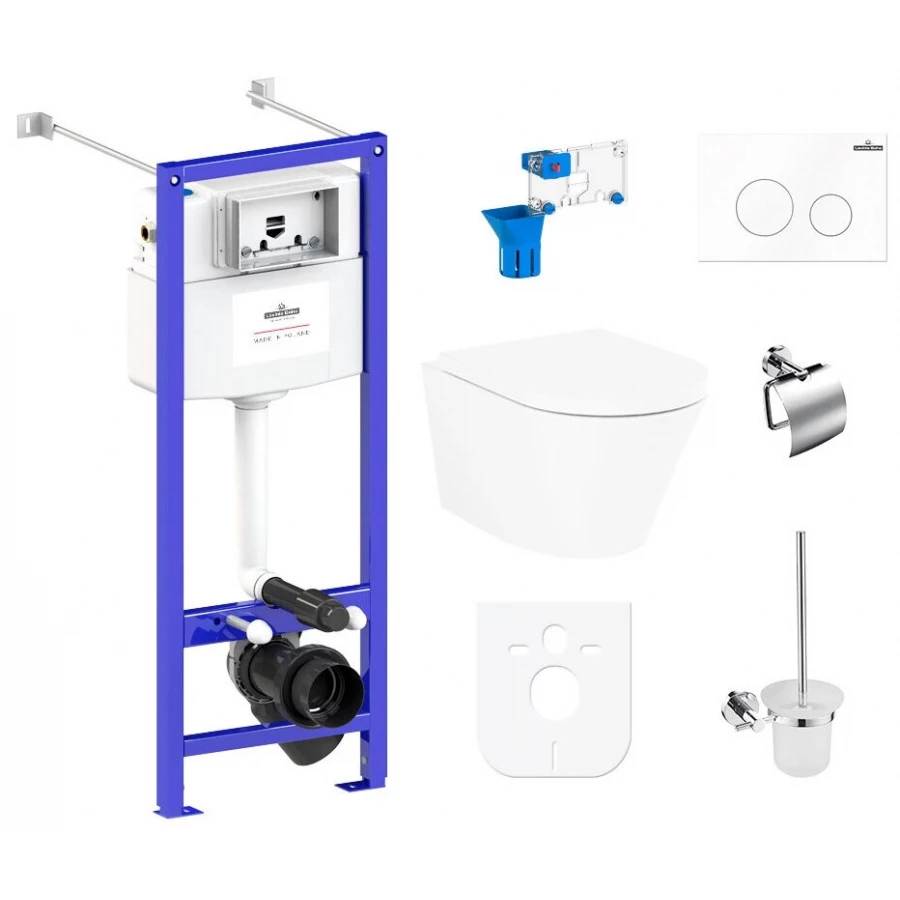 Унитаз Lavinia Boho Relfix Biore Rimless 97020161 (комплект 9 в 1)