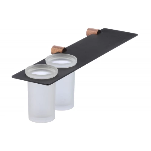 Стаканы Savol стеклянные с настенным держателем S-002168HD