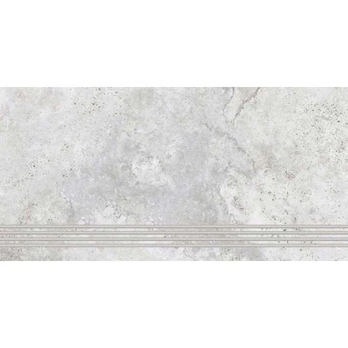 Ступень из керамогранита Lasselsberger Ceramics Киплинг матовая светло-серая 6860-0074 6860-0074 60х30 см