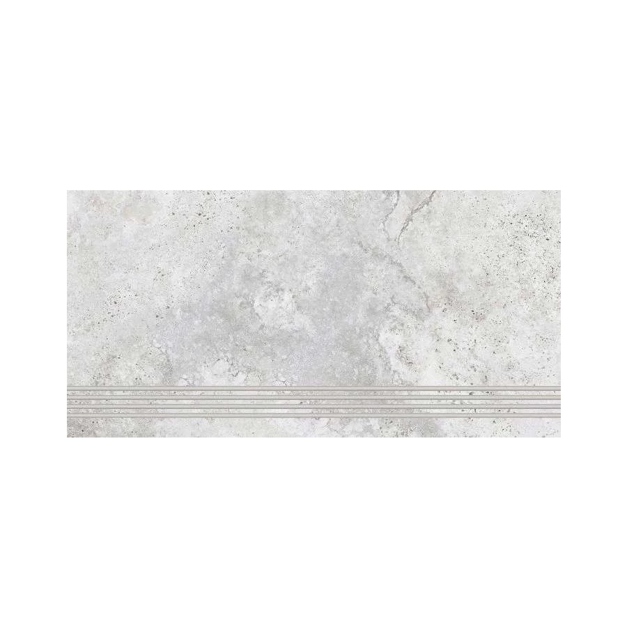 Ступень из керамогранита Lasselsberger Ceramics Киплинг матовая светло-серая 6860-0074 6860-0074 60х30 см