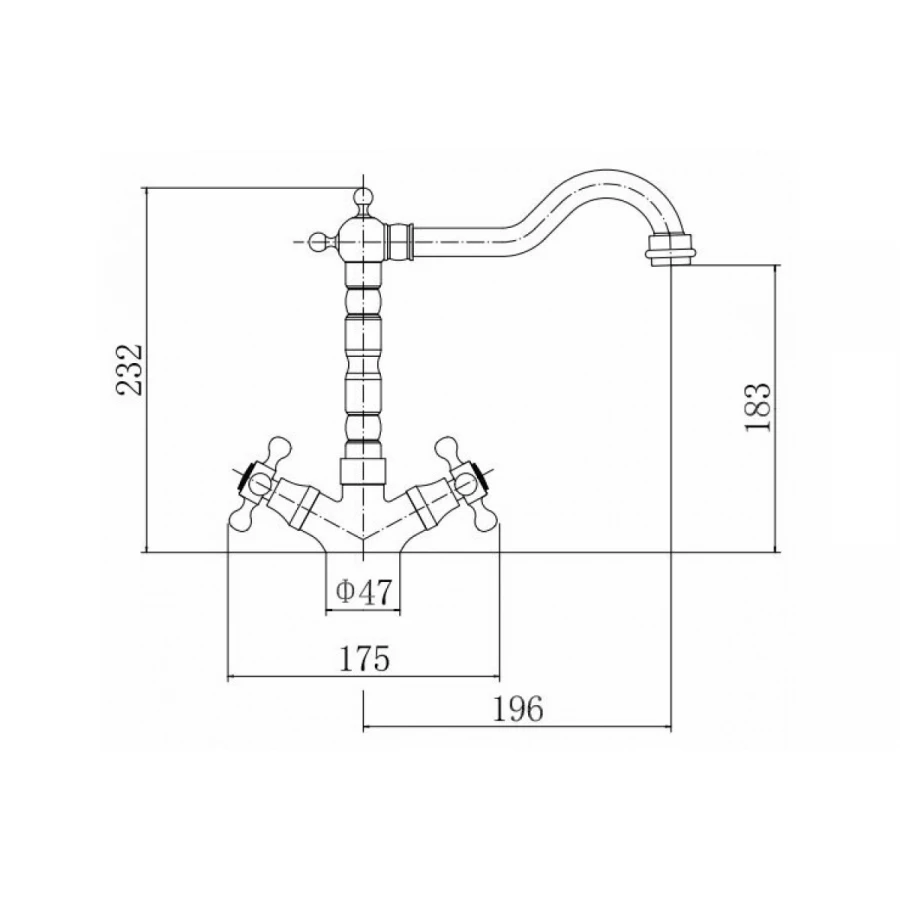 Смеситель для кухни Fashun A4408-4