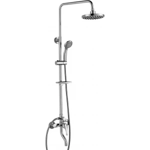 Смеситель Rossinka A35-46 для ванны и душа с регулируемой высотой штанги, поворотным изливом и лейкой хром