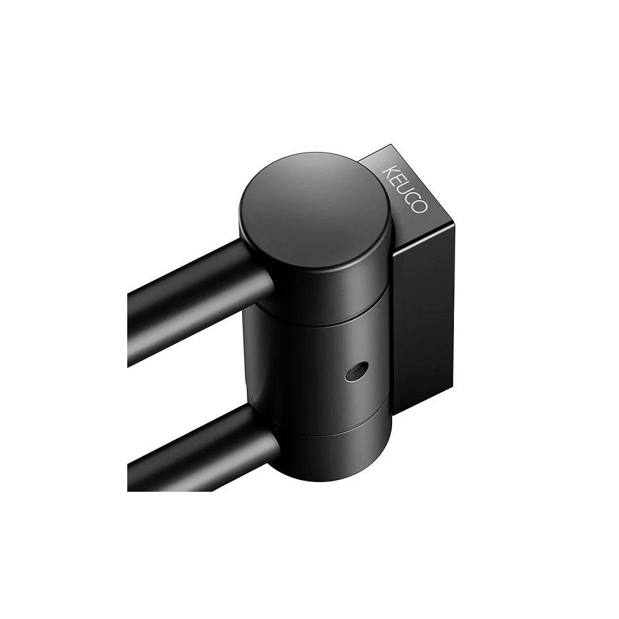 Полотенцедержатель Plan двойной поворотный чёрный матовый 14919370000 300 мм